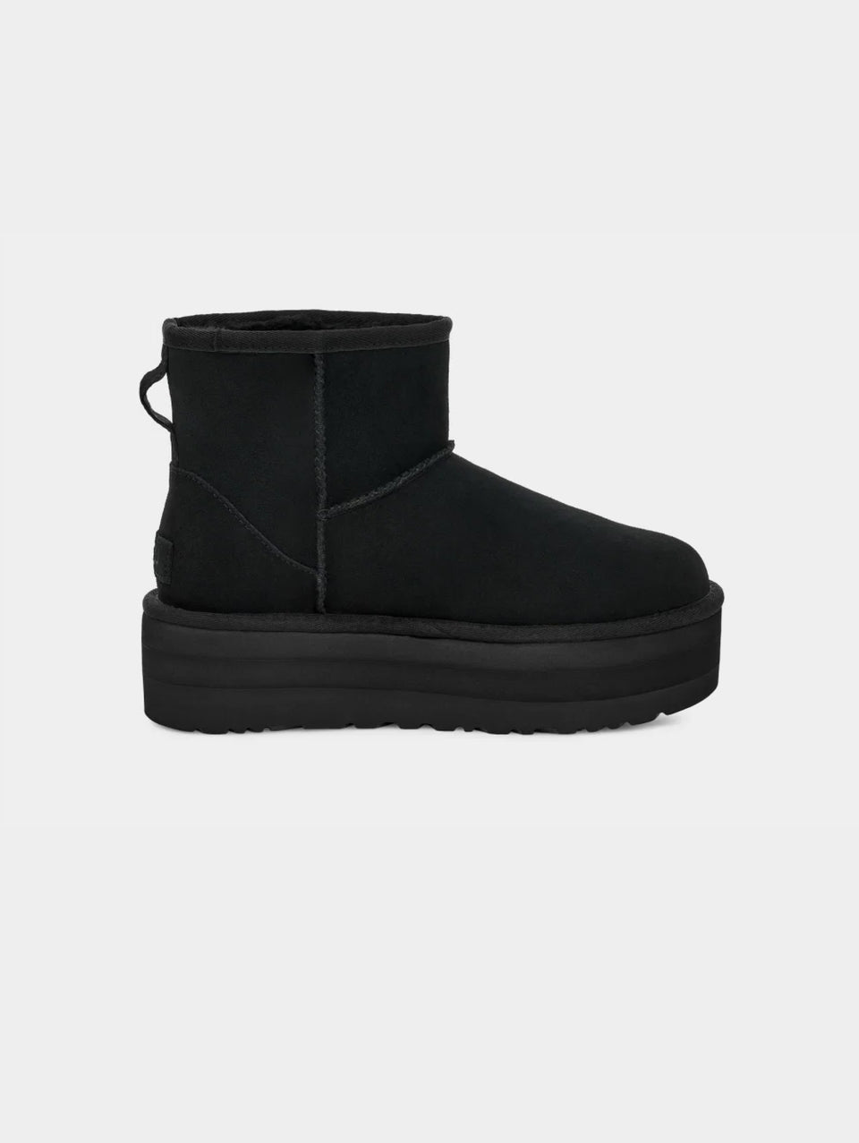 UGG Stivaletti in Montone con Plateau Mini Classic Nero Prezzo basso