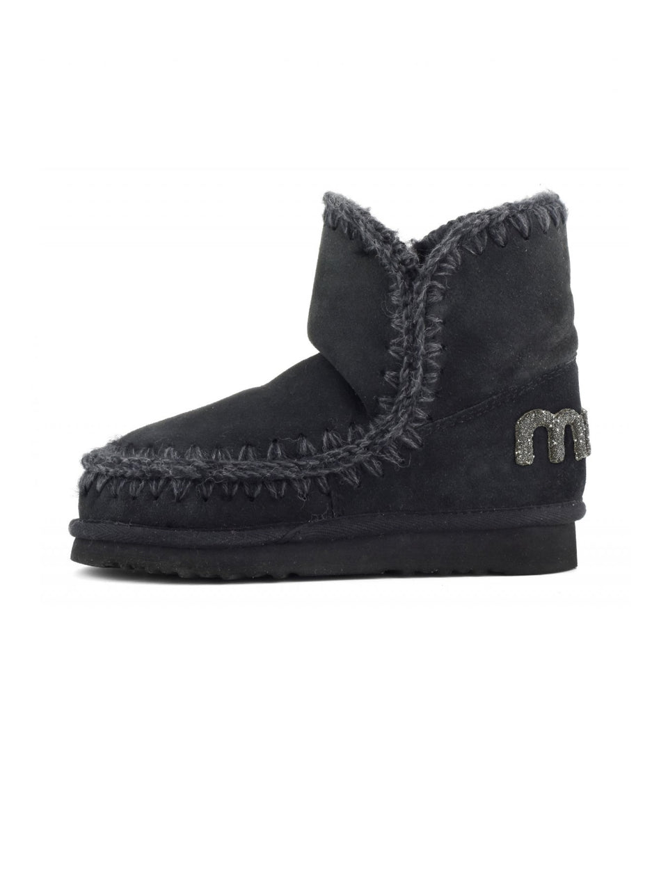 MOU Stivaletto con Logo Glietter Nero Offerta settimanale