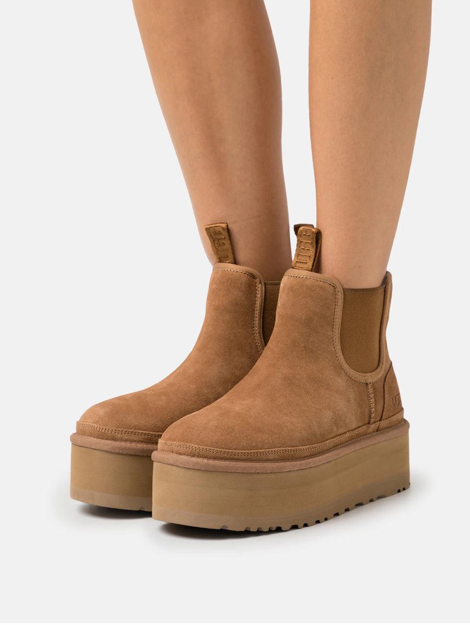 UGG Stivaletti Chelsea con Platform Castagna Latest stili