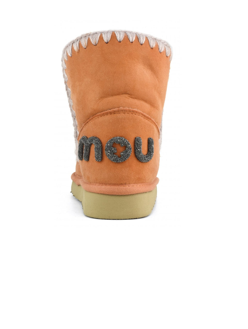 MOU Stivaletto in Montone Eskimo 18 con Logo Glitter Arancione Ultimi due giorni