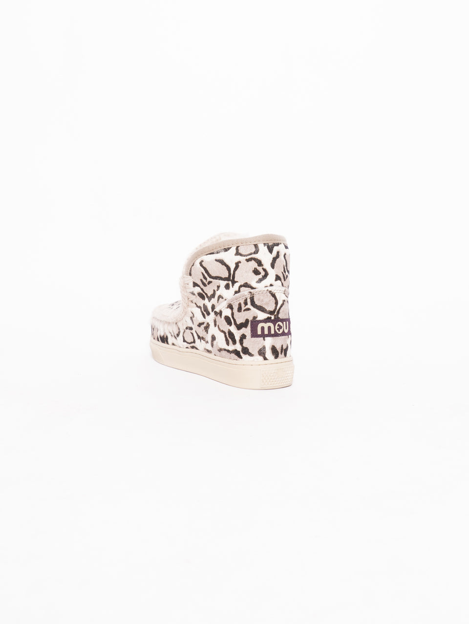 MOU Stivaletto con Stampe Leopardate Beige Promozione temporanea