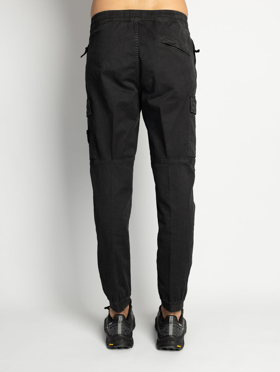 STONE ISLAND Pantaloni Cargo con Elastico Nero Sconti questo mese