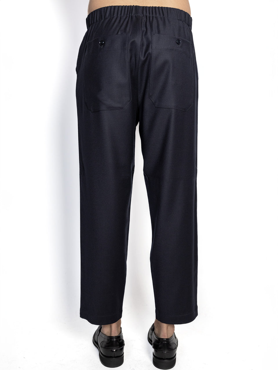 BARENA VENEZIA Pantaloni Jogger in Flanella Blu In Linea