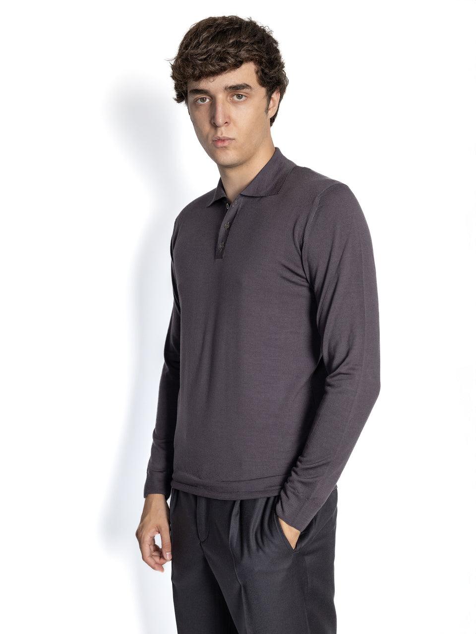 BARENA VENEZIA Polo in Maglia Malva Soddisfazione Garantita