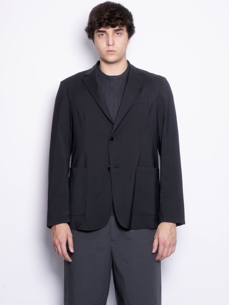 BARENA VENEZIA Giacca Borgo in Fresco Lana Piombo Shopping Online