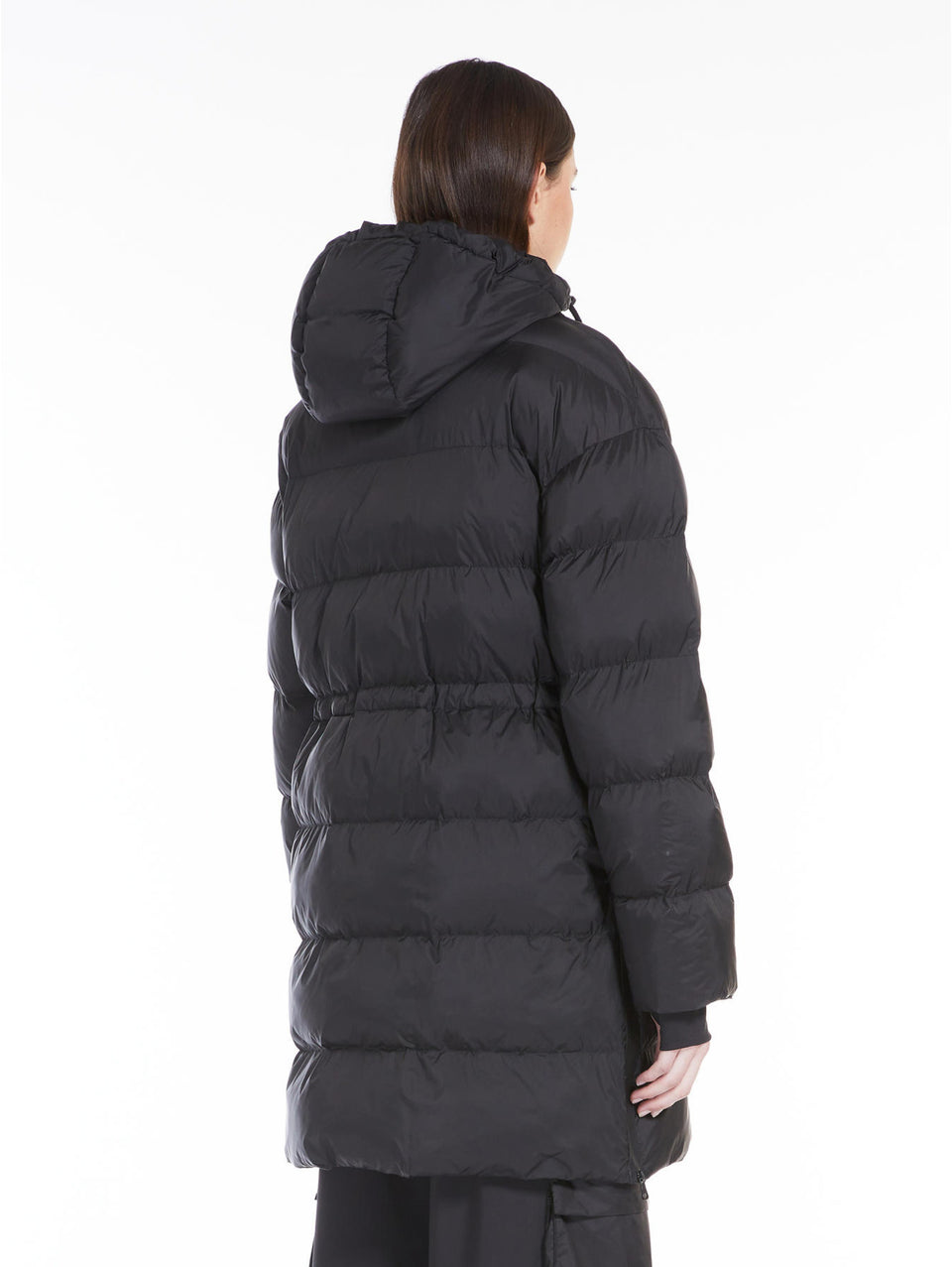 MAX MARA LEISURE Piumino in Tela di Nylon con Imbottitura in Luxepad Nero In Saldo