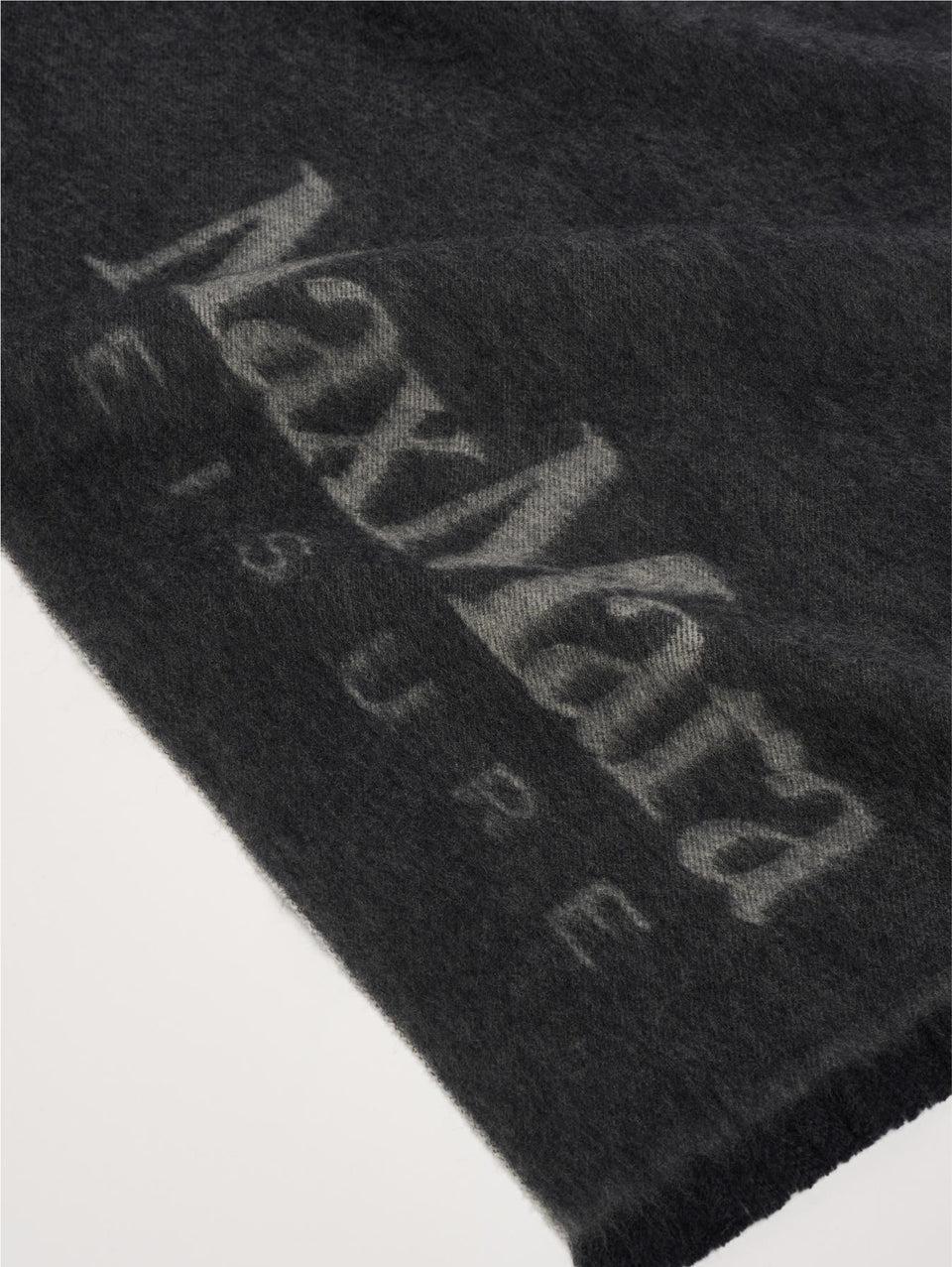 MAX MARA LEISURE Stola con Lavorazione Jacquard Antracite Fornitura limitata