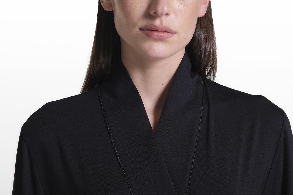 Verdiani Vestaglia Micromodal Tencel In Vendita