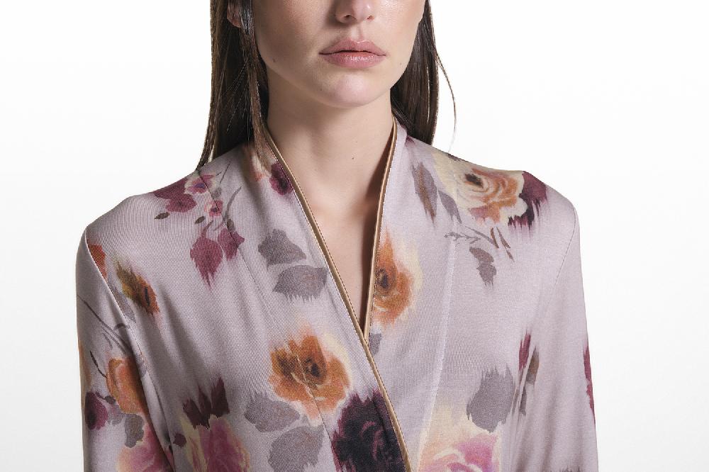 Verdiani Camicia Viscosa Stampa Fiore Vendite Flash