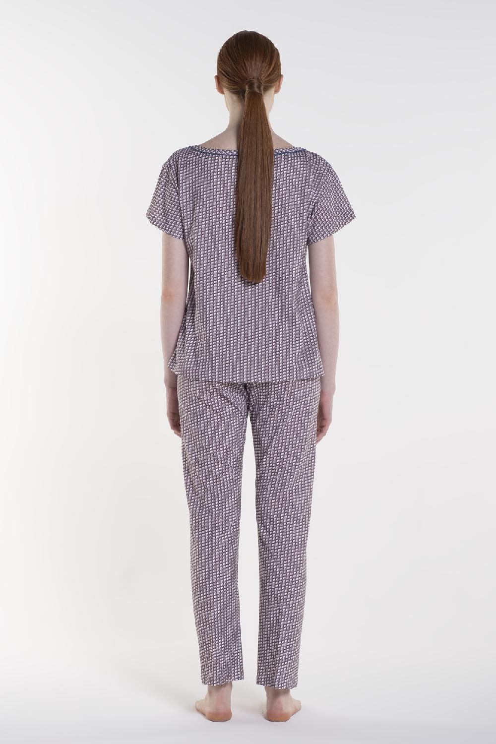 Verdiani Pigiama Jersey Cotone Stampa Sconto