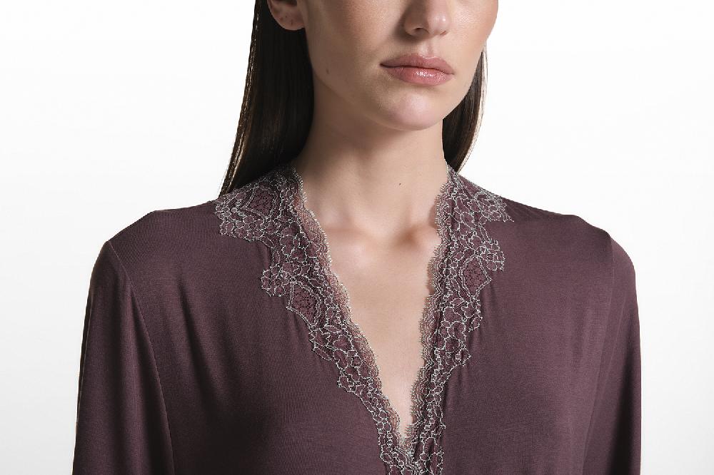 Verdiani Vestaglia Micromodal Tencel Italy