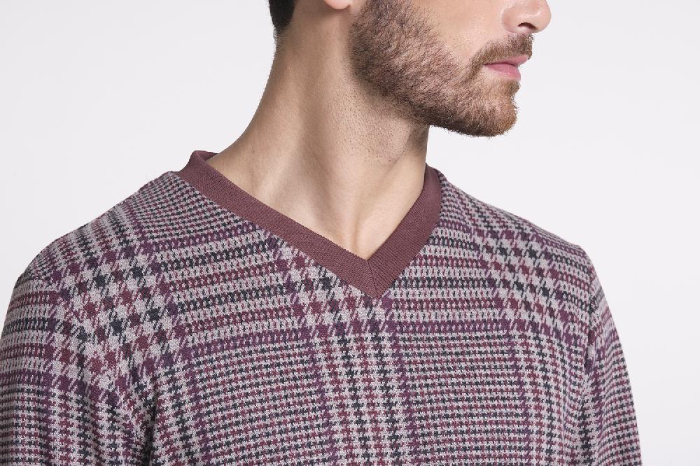 Verdiani Pigiama Punto Milano Jacquard 2025