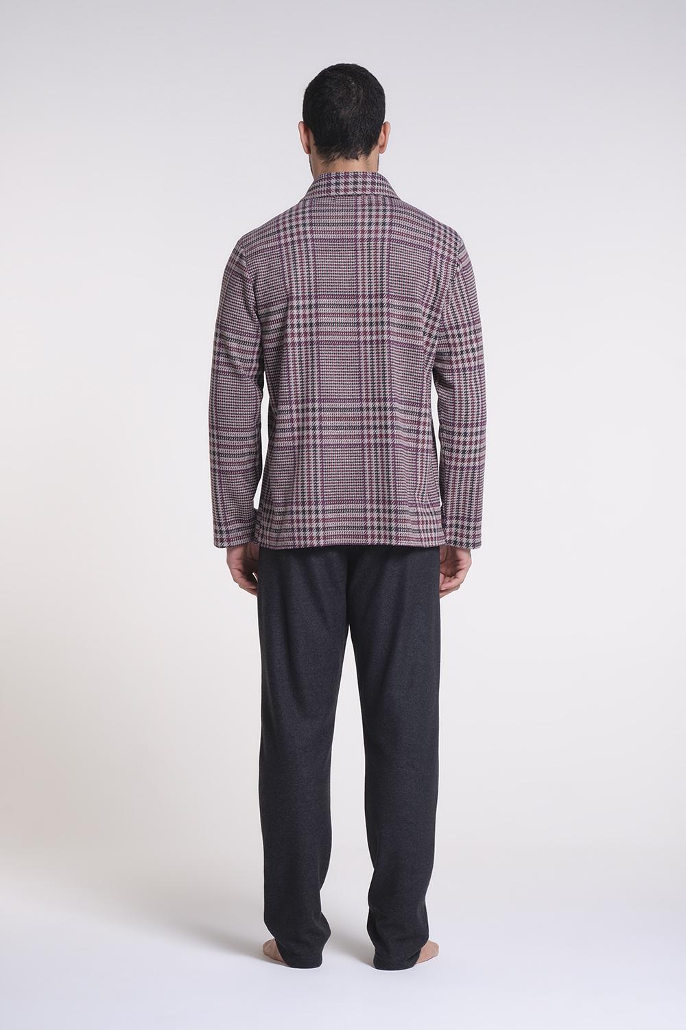 Verdiani Pigiama Punto Milano Jacquard In Linea
