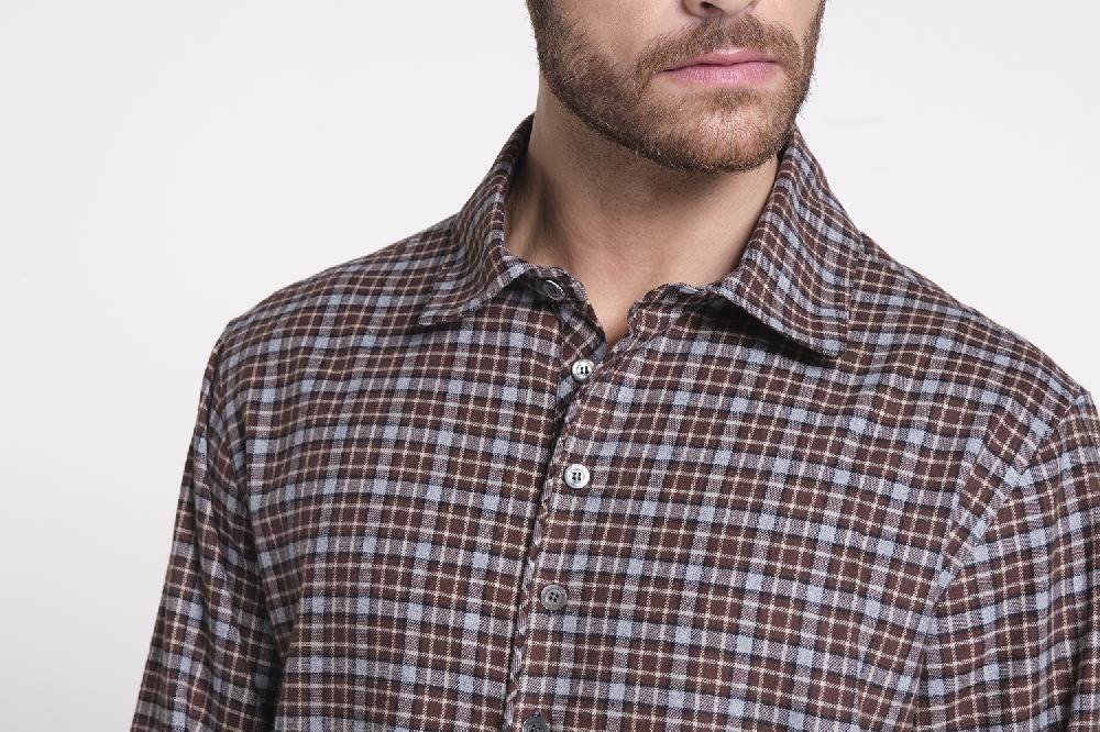 Verdiani Camicia Flanella Cotone Qualità Garantita