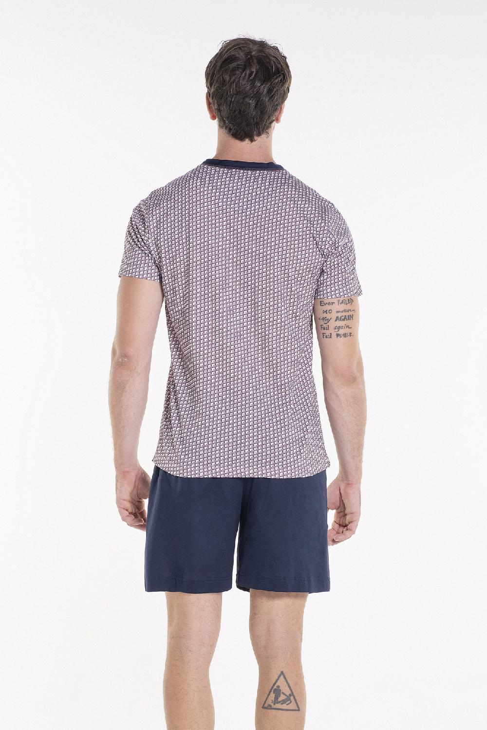 Verdiani Pigiama Jersey Cotone Stampa Nuovo