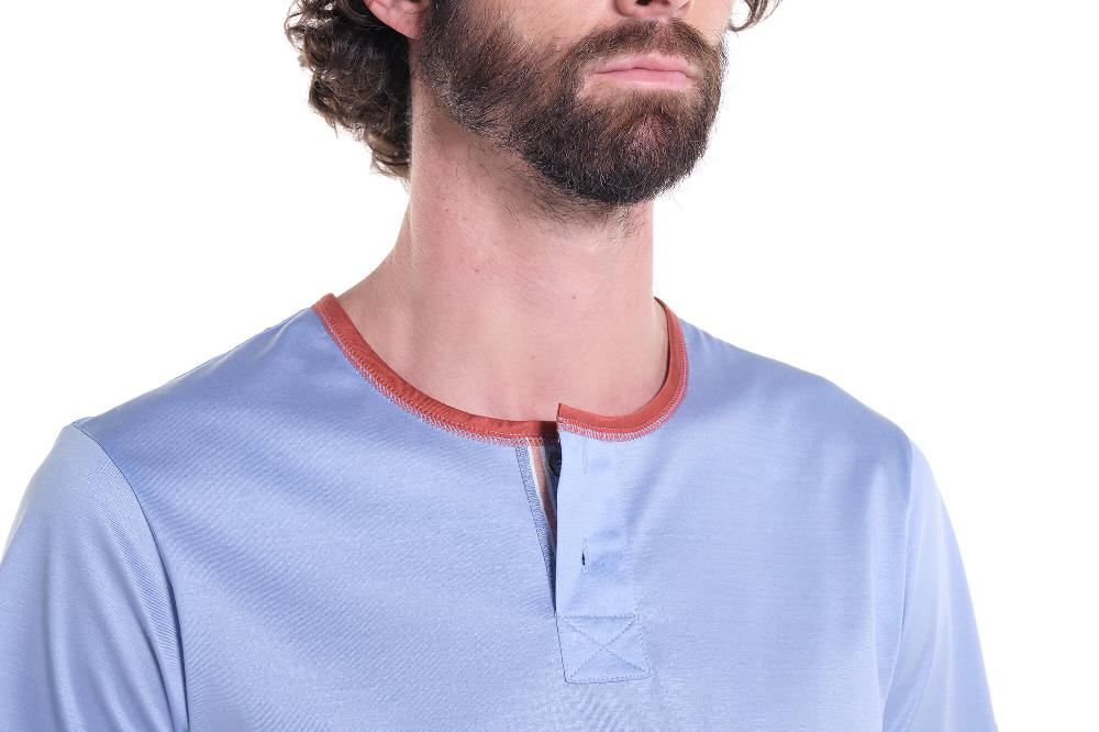 Verdiani Pigiama Jersey Cotone Mako’ + Navetta Riga Presa