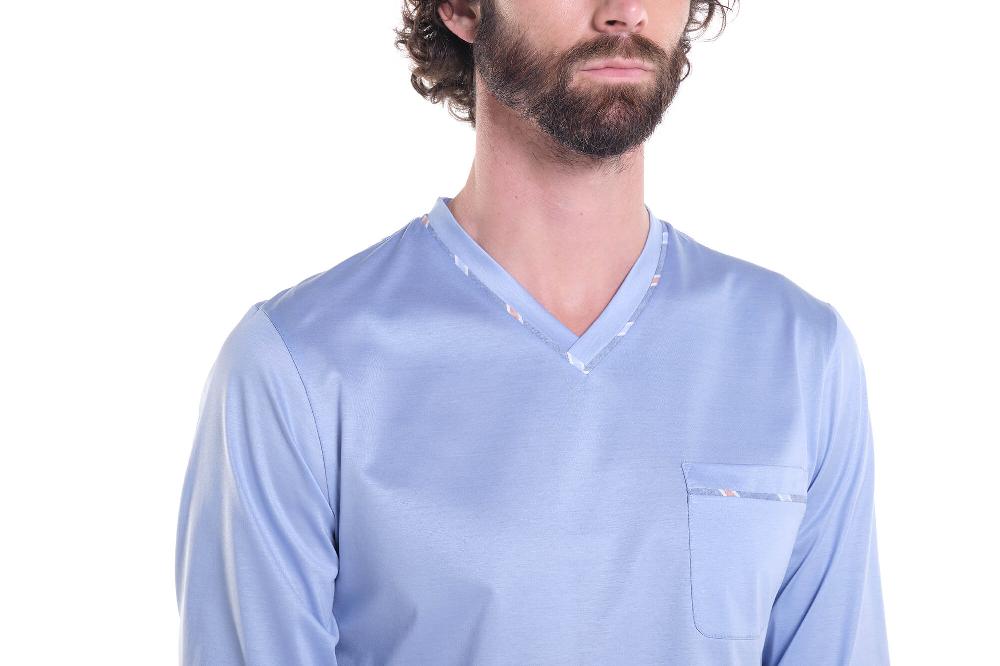 Verdiani Pigiama Jersey Cotone Mako’ + Navetta Riga Offerta