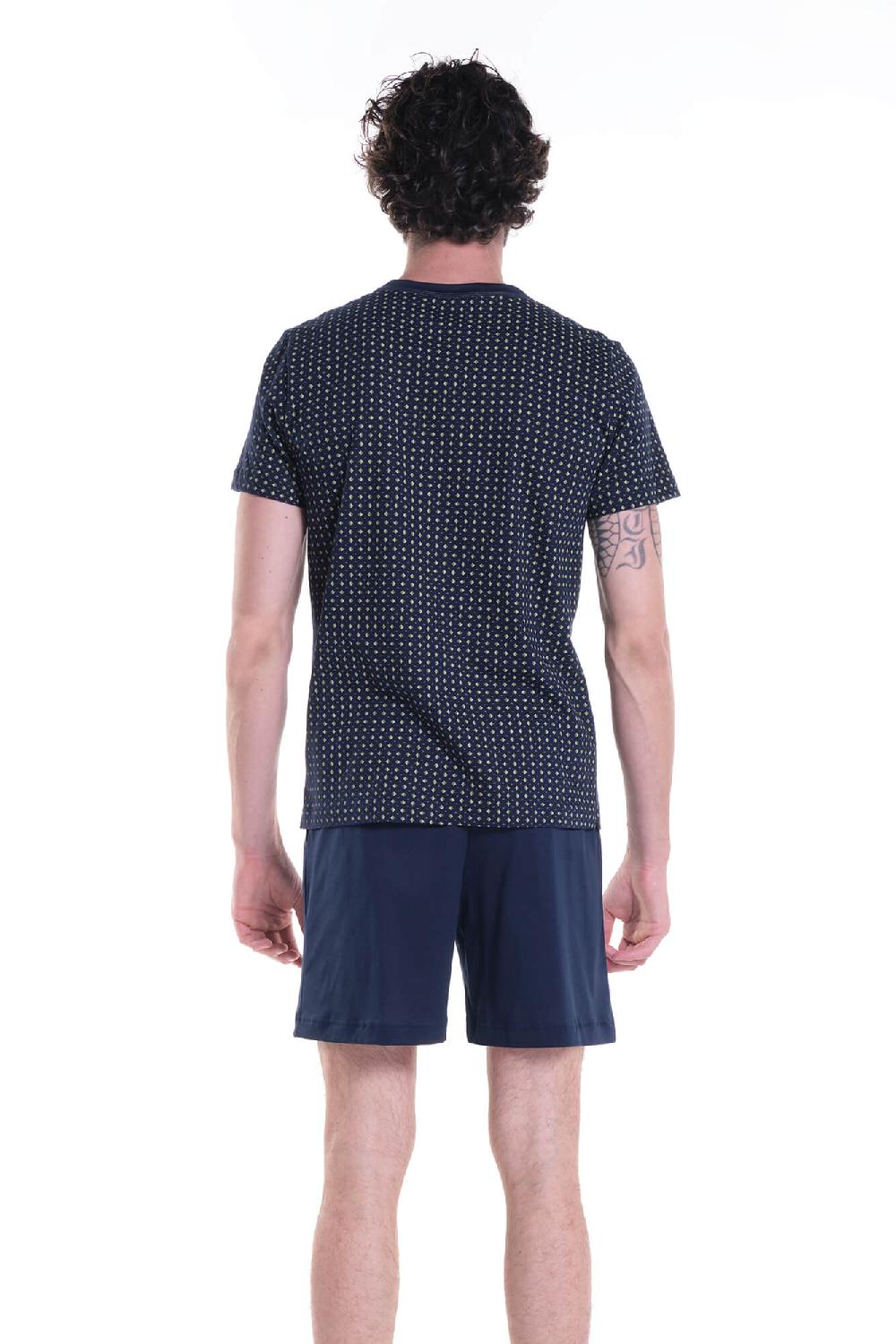 Verdiani Pigiama Jersey Cotone Stampa Saldi Di Fabbrica