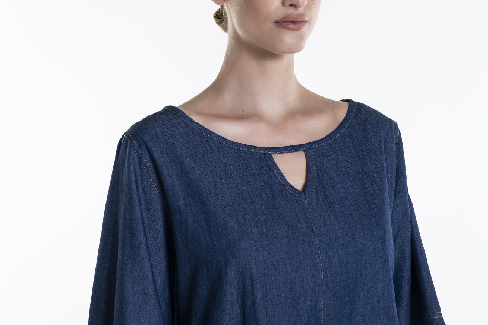 Verdiani Abito Denim Consegna Veloce