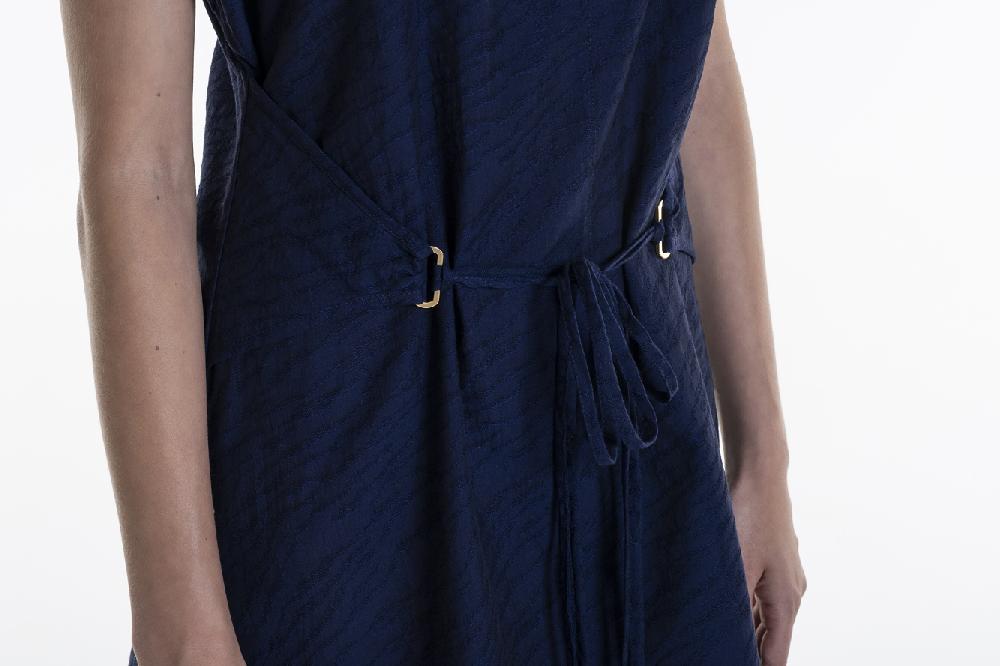 Verdiani Abito Cotone Jacquard Sottocosto