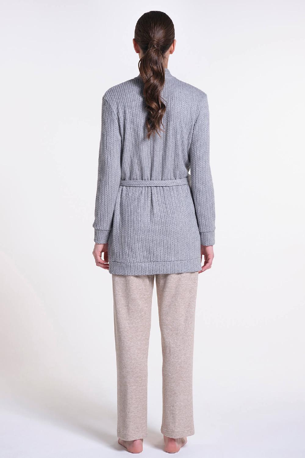 Verdiani Cardigan Maglia Treccia Presa