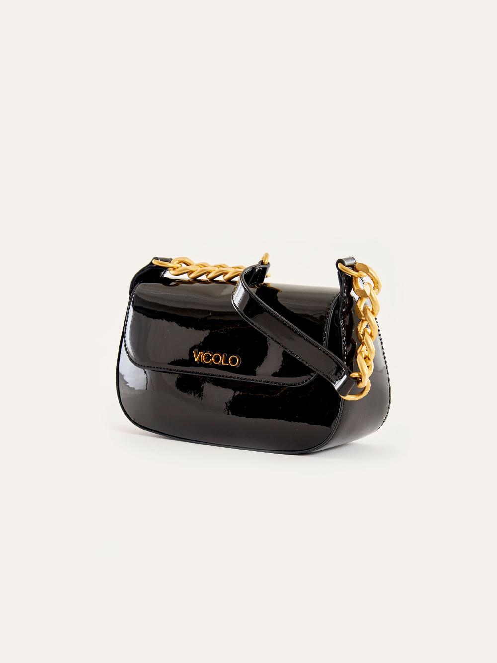 Vicolo Borsa Glossy Piccadilly Nero Hotsell