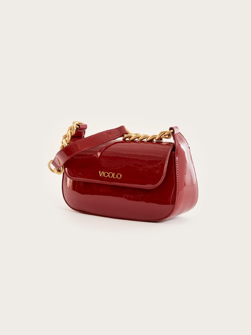 Vicolo Borsa Glossy Piccadilly Bordeaux Black Friday Prezzi