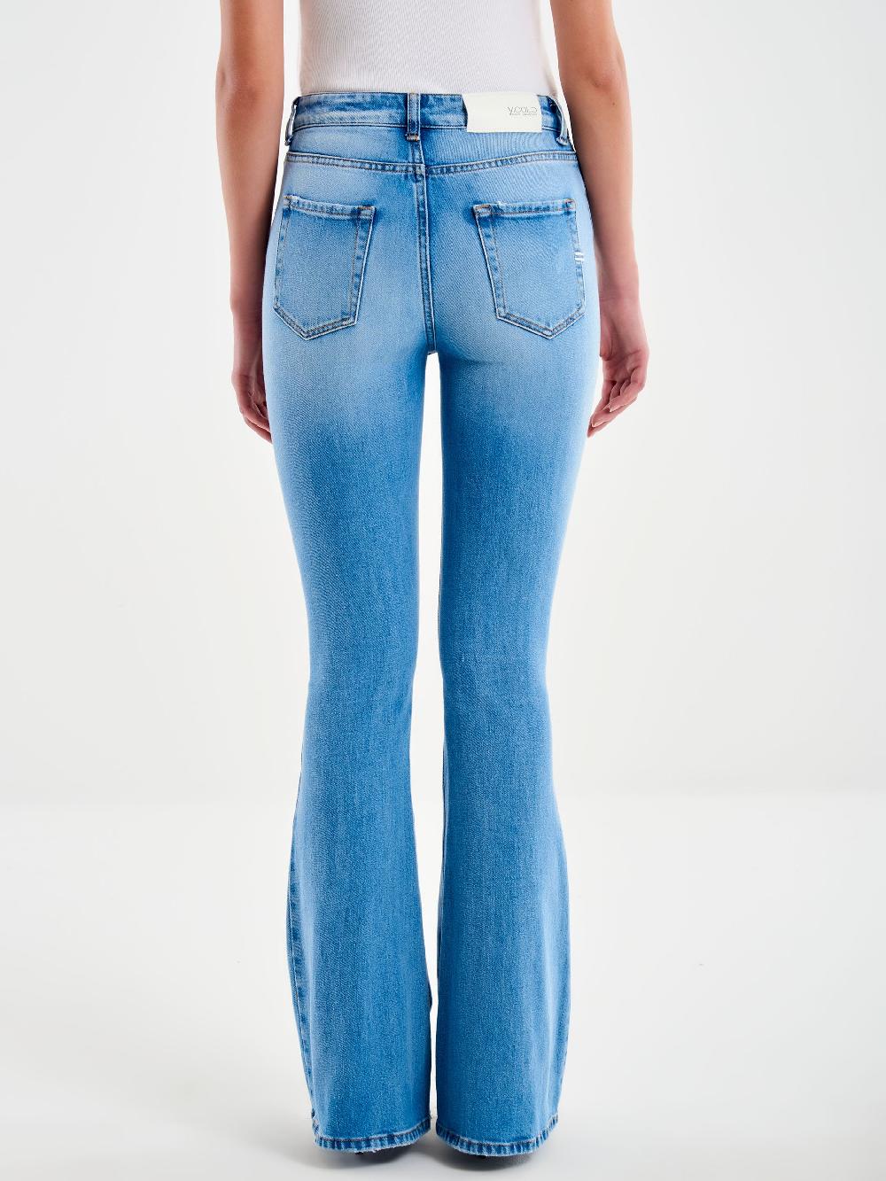 Vicolo Jeans Gisele Flare Blu Medio Blu Italy