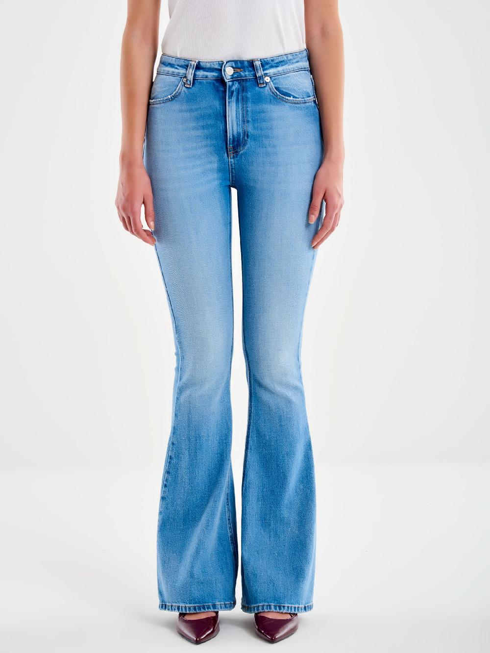 Vicolo Jeans Gisele Flare Blu Medio Blu Italy