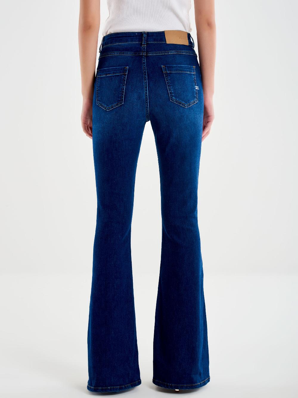 Vicolo Icon Jeans Gisele Flare Blu Nuovo