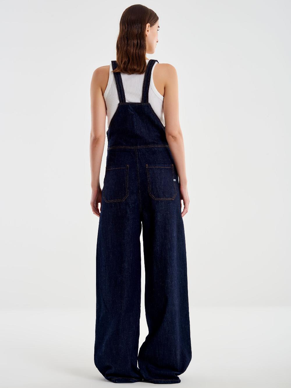 Vicolo Salopette in Jeans Blu Fino Al -60%