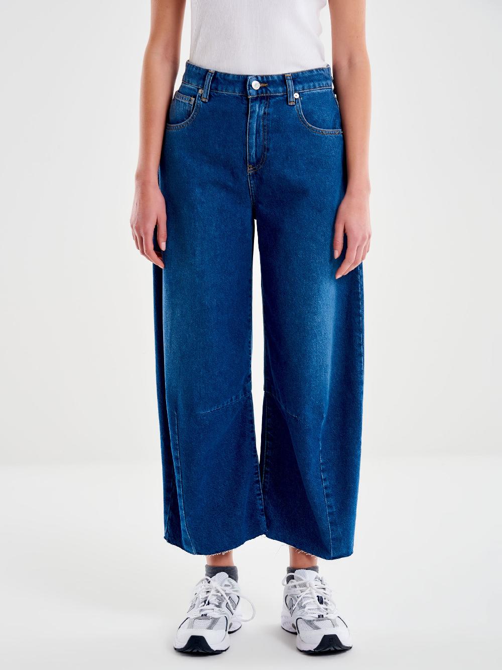 Vicolo Jeans Wendy Wide Leg Blu Sconto