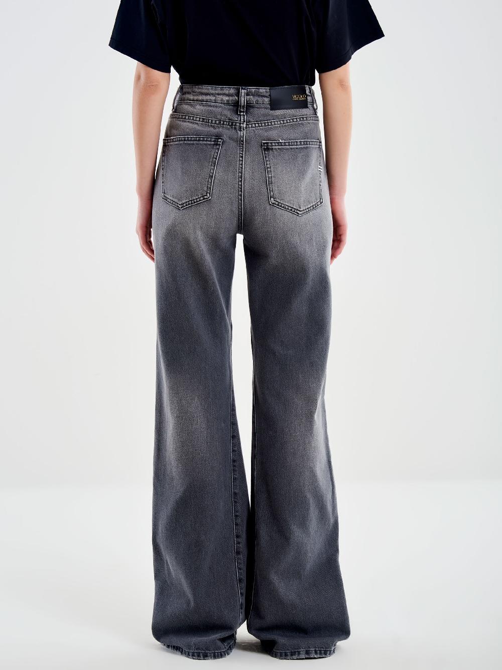 Vicolo Jeans Flare Beth Grigio Grigio Online