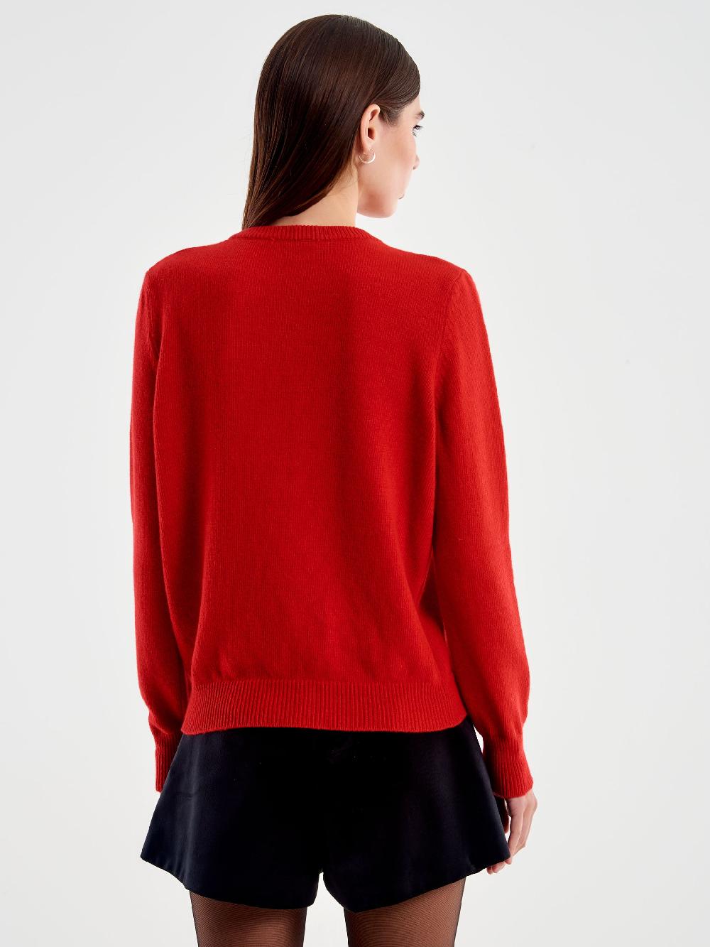 Vicolo Pull Orsetto con Fiocco Rosso Fino Al -60%