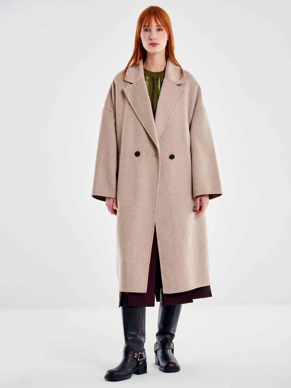 Vicolo Cappotto Oversized Fango Offerte