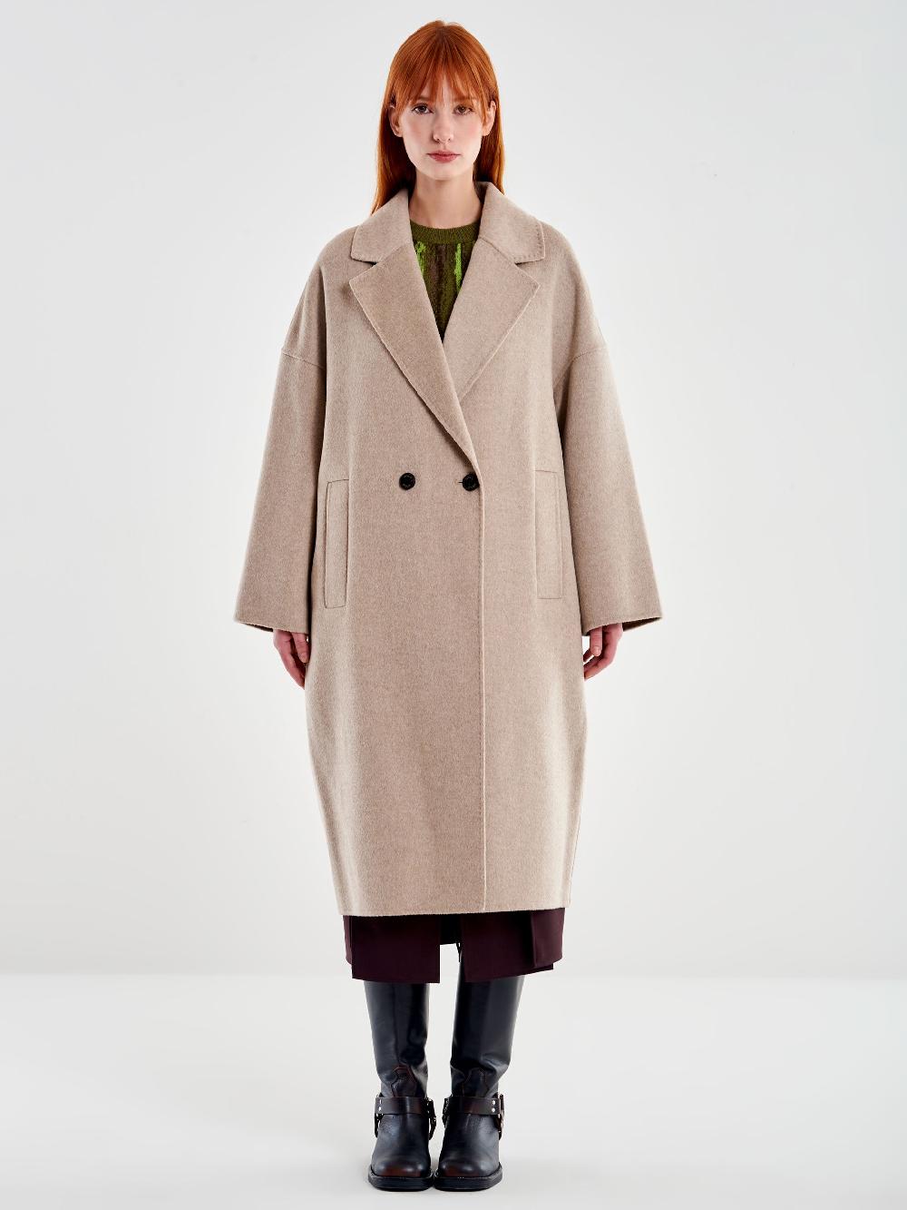 Vicolo Cappotto Oversized Fango Offerte