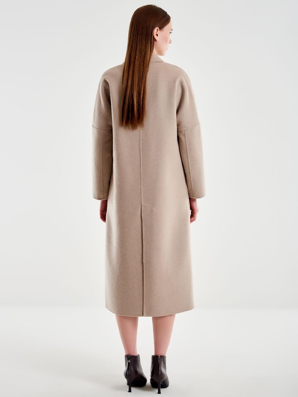 Vicolo Cappotto Doppiopetto Basic Lungo Tortora Hotsell