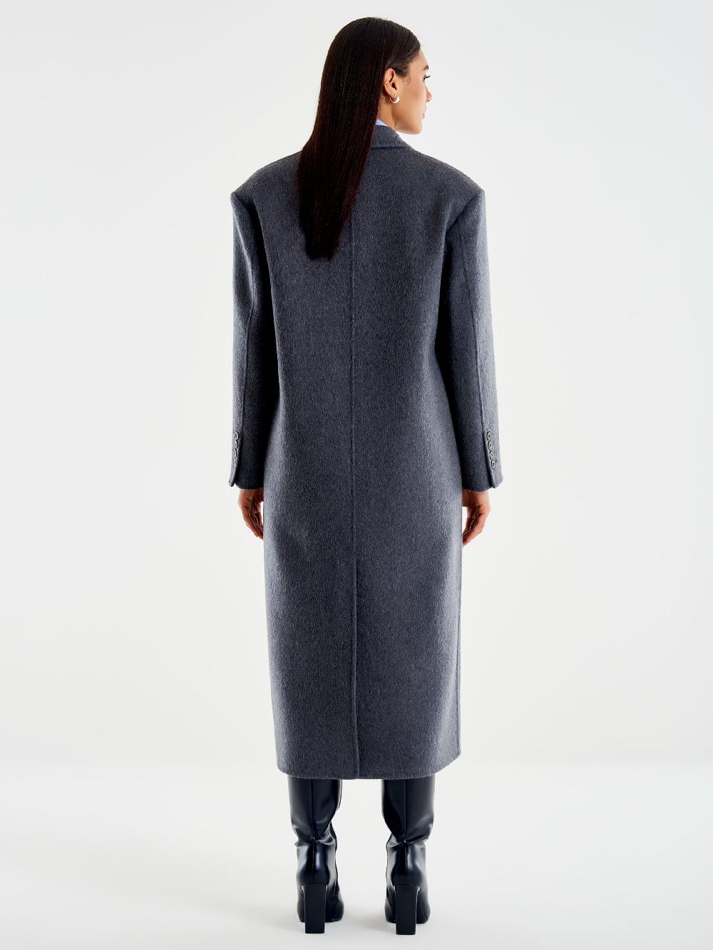Vicolo Cappotto Maxi Spalle Grigio Negozio