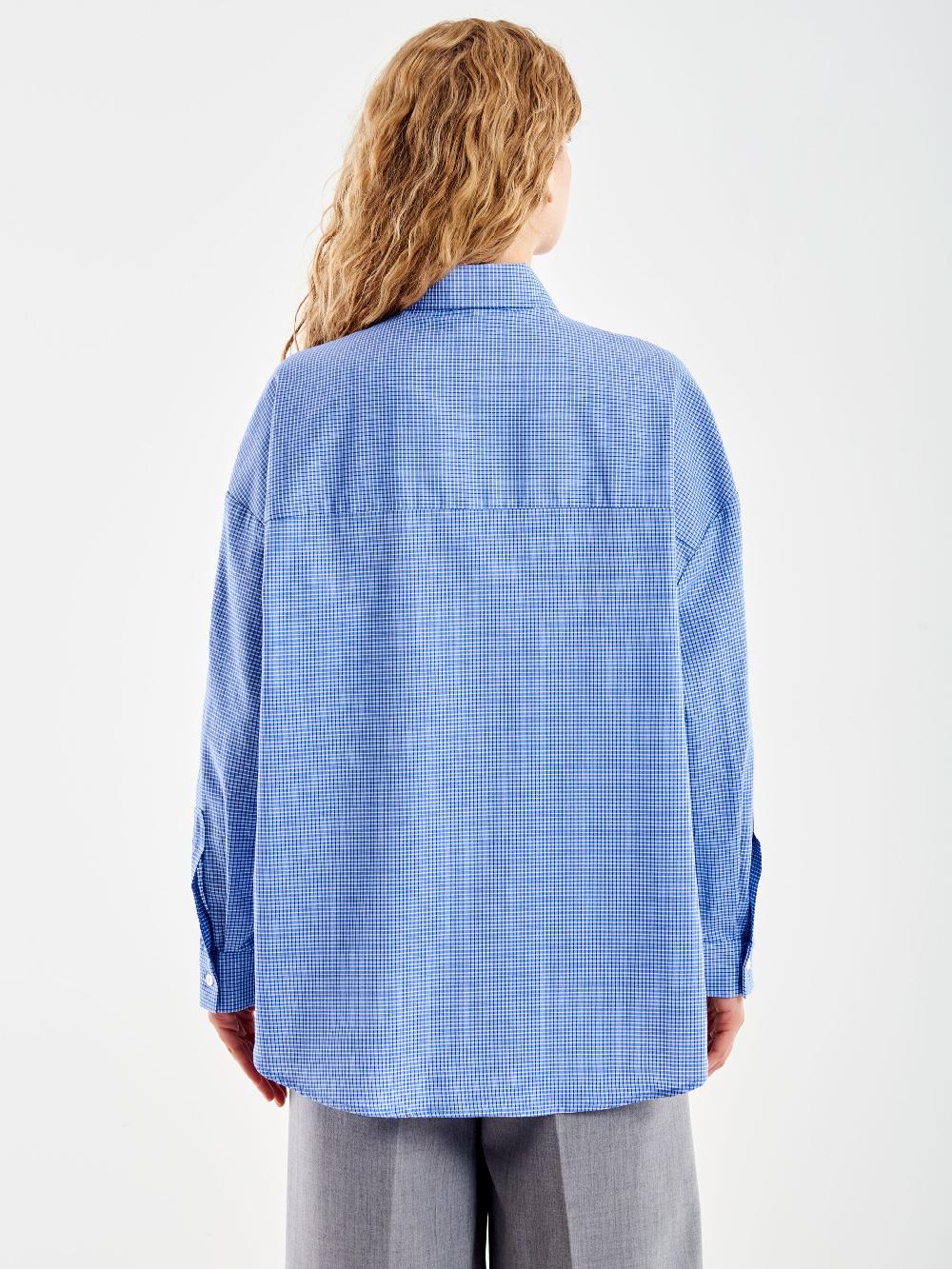Vicolo Camicia a Quadri con Tasca Blu Offerte