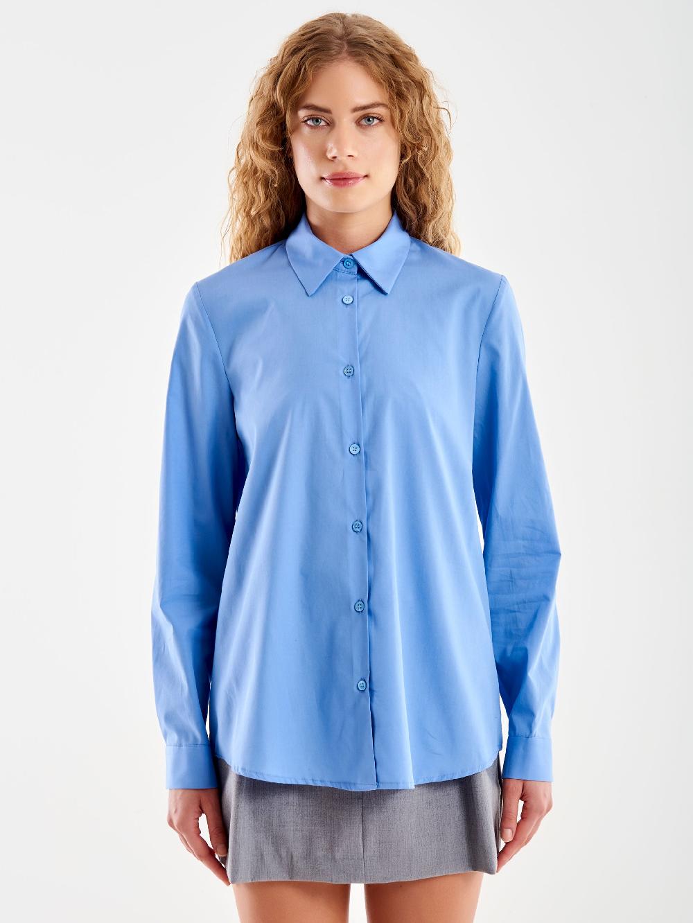 Vicolo Camicia Basic Azzurro Hotsell