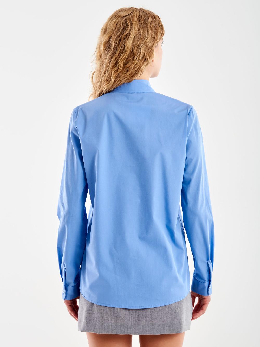 Vicolo Camicia Basic Azzurro Hotsell