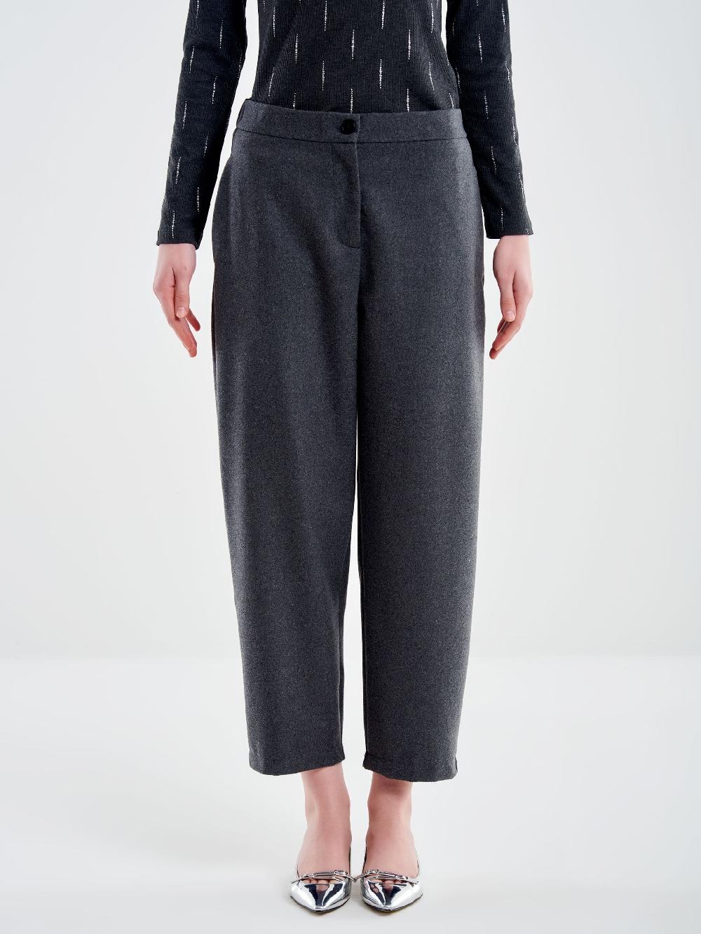 Vicolo Pantalone Carrot Fit Fesco di Lana – Vicolo Negozio