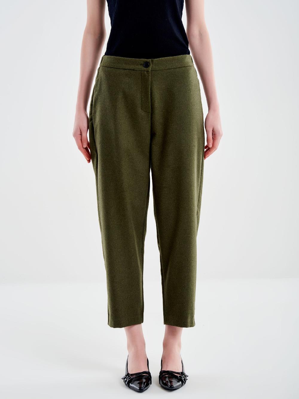 Vicolo Pantalone Carrot Fit Fesco di Lana – Vicolo In Saldo