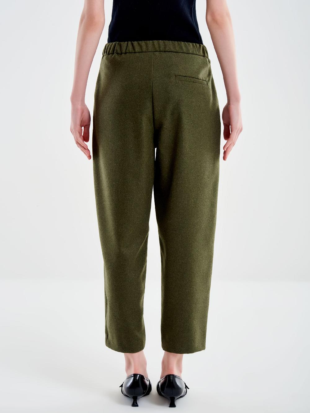 Vicolo Pantalone Carrot Fit Fesco di Lana – Vicolo In Saldo