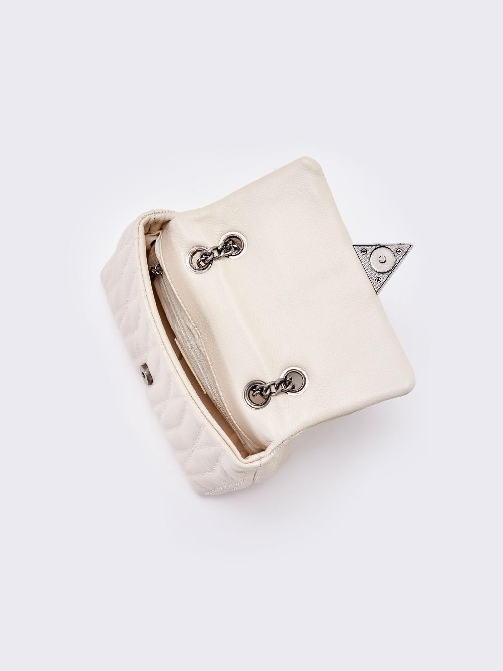 Vicolo Borsa Belleville Small Bianco Officina