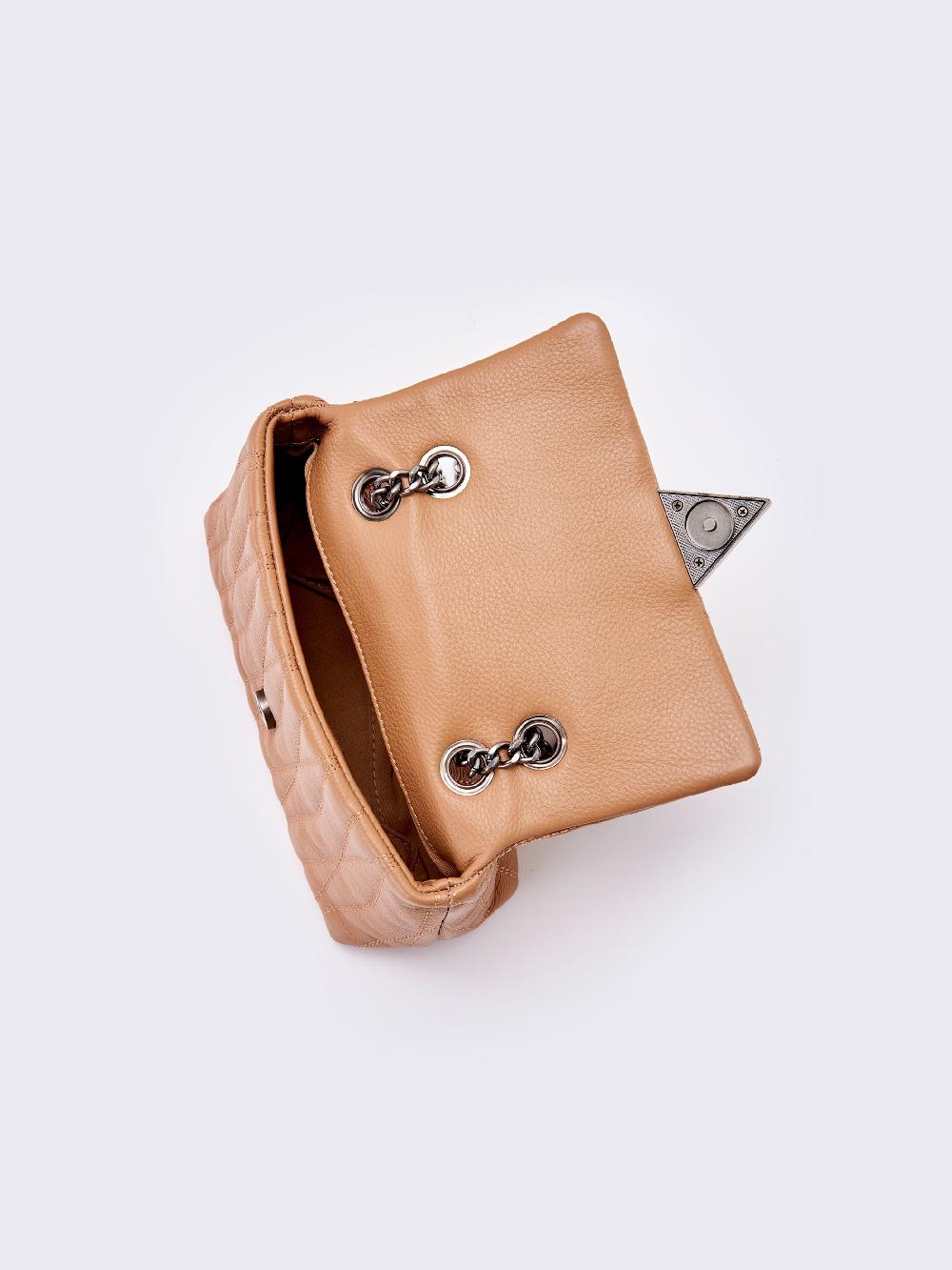 Vicolo Borsa Belleville Small Cammello Esporta salva
