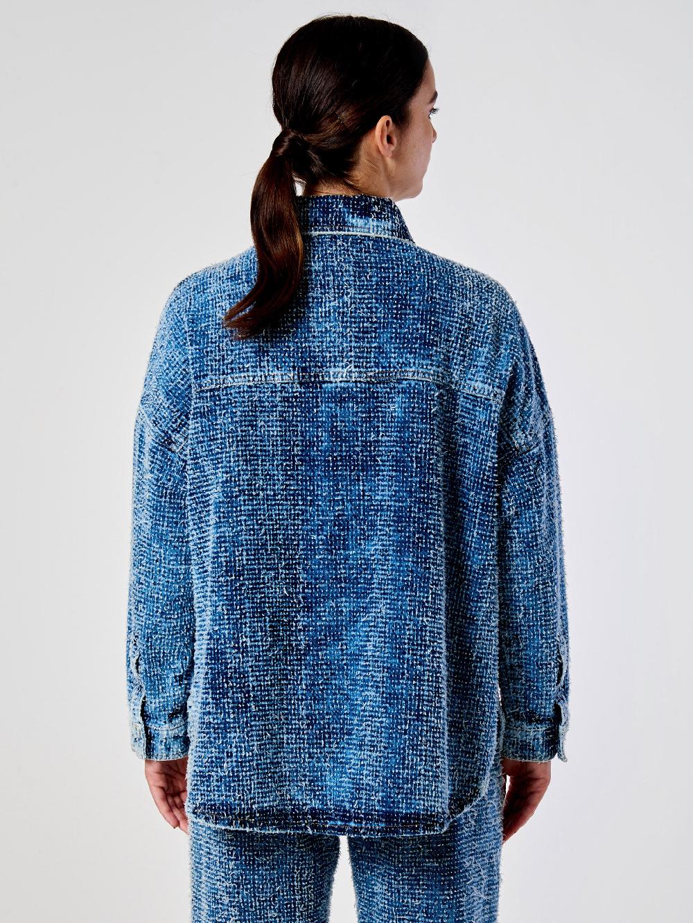 Vicolo Camicia in Denim OverBlu Negozi Online