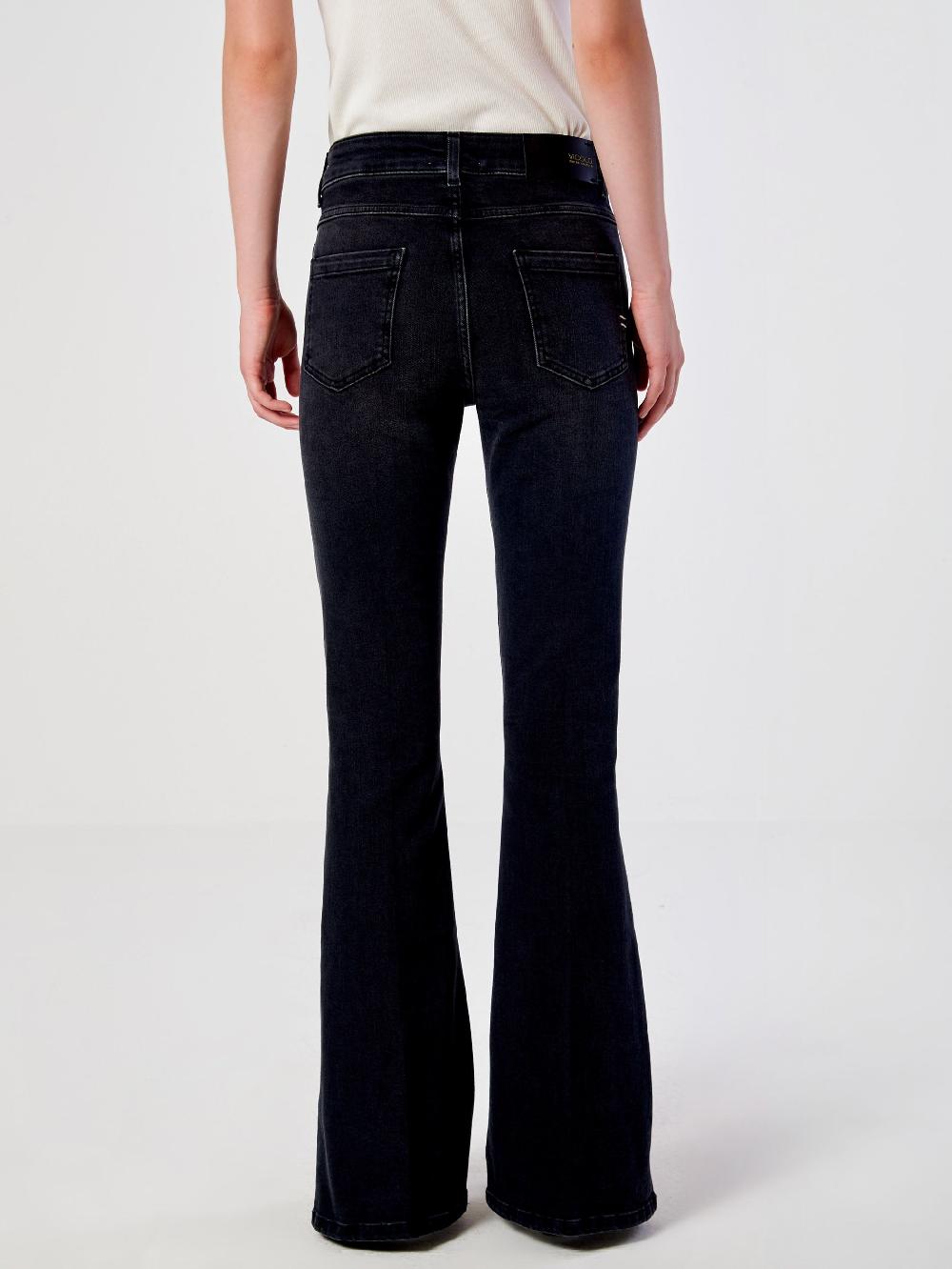Vicolo Icon Jeans Gisele Flare NeroNero Affare Del Giorno