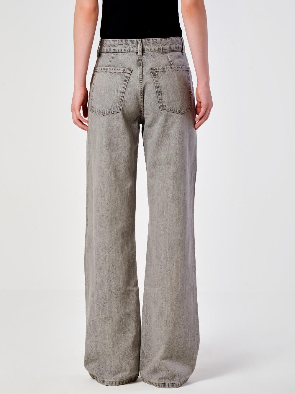 Vicolo Jeans Strass effetto GessatoGrigio Prezzo Ridotto