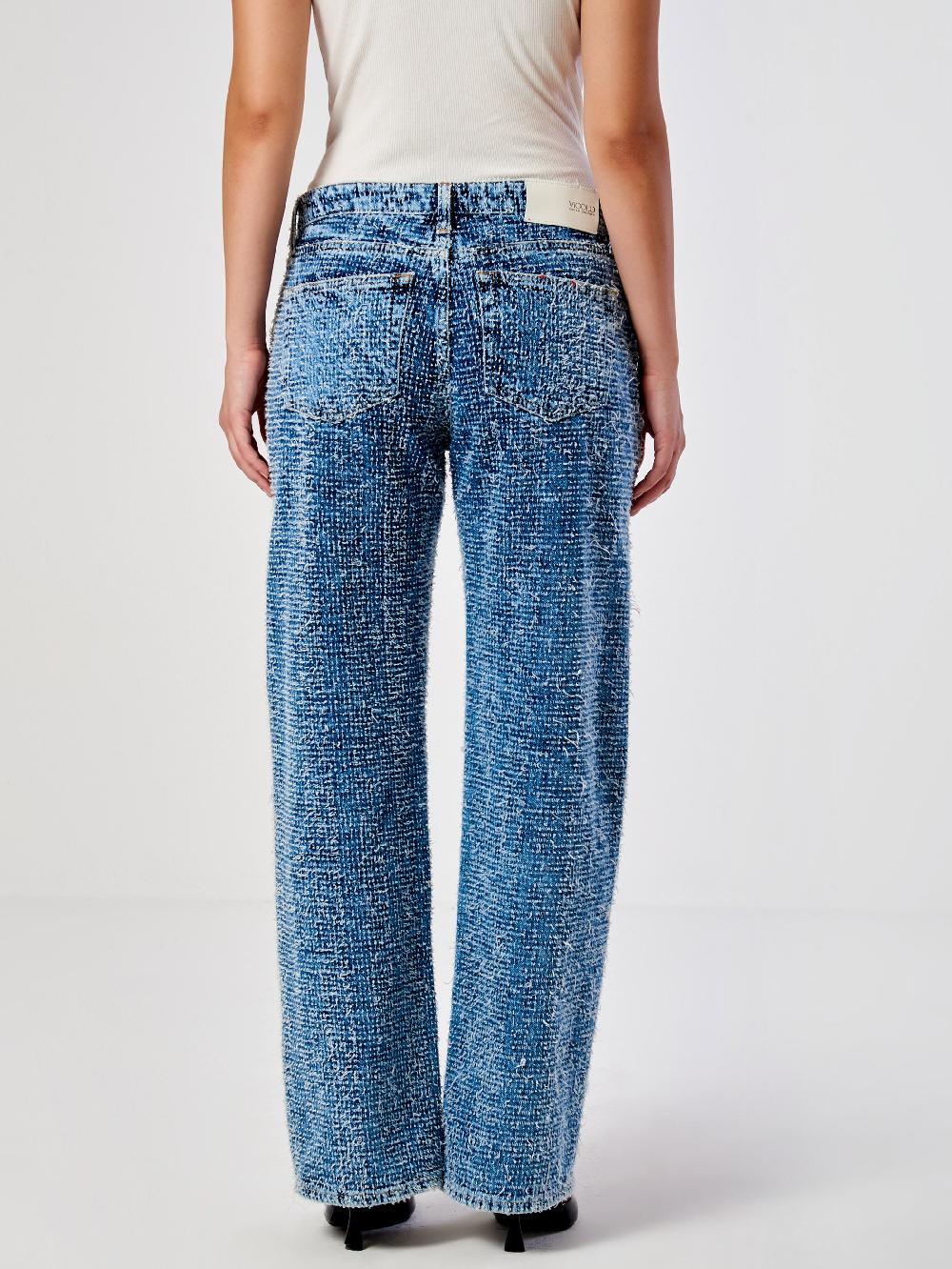 Vicolo Jeans Icon Alex Effetto AgugliatoBlu Vendita Calda